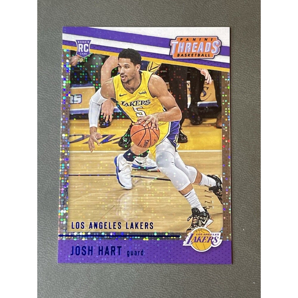 2017-18 PANINI THREADS DAZZLE BLUE #69 JOSH HART RC /25 Lakers Knicks Parallel